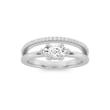 0.5CTW Marquise Shaped Lab Grown Diamond (F/VS) Fashion Ring in 14K Gold
