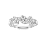 1.5CTW Mix Shaped Lab Grown Diamond (F/VS) Five Stone Ring in 14K Gold