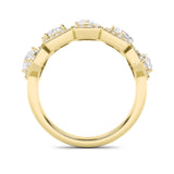 1.5CTW Mix Shaped Lab Grown Diamond (F/VS) Five Stone Ring in 14K Gold