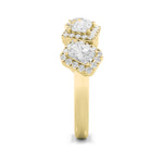 1.5CTW Mix Shaped Lab Grown Diamond (F/VS) Five Stone Ring in 14K Gold