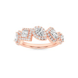 1.5CTW Mix Shaped Lab Grown Diamond (F/VS) Five Stone Ring in 14K Gold