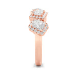 1.5CTW Mix Shaped Lab Grown Diamond (F/VS) Five Stone Ring in 14K Gold