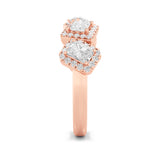 1.5CTW Mix Shaped Lab Grown Diamond (F/VS) Five Stone Ring in 14K Gold