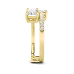1.5CTW Pear Shaped Lab Grown Diamond (F/VS) Toi et Moi Fashion Ring in 14K Gold