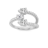 1CTW Oval Shaped Lab Grown Diamond (F/VS) Three Stone Fashion Ring in 14K Gold