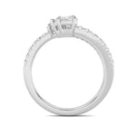 1CTW Oval Shaped Lab Grown Diamond (F/VS) Three Stone Fashion Ring in 14K Gold