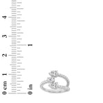 1CTW Oval Shaped Lab Grown Diamond (F/VS) Three Stone Fashion Ring in 14K Gold