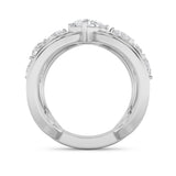 2CTW Pear Shaped Lab Grown Diamond (F/VS) Seven Stone Fashion Ring in 14K Gold