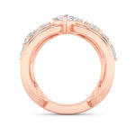 2CTW Pear Shaped Lab Grown Diamond (F/VVS) Seven Stone Fashion Ring in 14K Gold