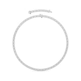 33CTW Emerald Lab Grown Diamond (F/VS ) Necklace in 14K Gold