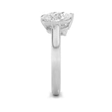 3CTW Emerald Shaped Lab Grown Diamond (F/VS) Toi et Moi Fashiion Ring in 14K Gold