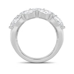 3CTW Oval Shaped Lab Grown Diamond (F/VS) Multi Stone Band Ring in 14K Gold