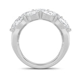 3CTW Oval Shaped Lab Grown Diamond (F/VS) Multi Stone Band Ring in 14K Gold