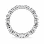 5CTW Round Shaped Lab Grown Diamond (F/VS) Eternity Band Ring in 14K Gold