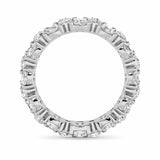 5CTW Round Shaped Lab Grown Diamond (F/VS) Eternity Band Ring in 14K Gold