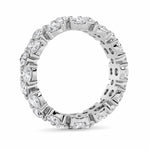 5CTW Round Shaped Lab Grown Diamond (F/VS) Eternity Band Ring in 14K Gold
