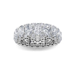 6CTW Oval Shaped Lab Grown Diamond (F/VS) Eternity Band Ring in 14K Gold