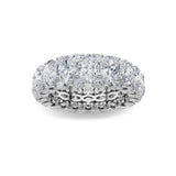 6CTW Oval Shaped Lab Grown Diamond (F/VS) Eternity Band Ring in 14K Gold