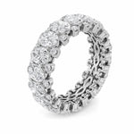 6CTW Oval Shaped Lab Grown Diamond (F/VS) Eternity Band Ring in 14K Gold