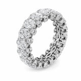 6CTW Oval Shaped Lab Grown Diamond (F/VS) Eternity Band Ring in 14K Gold