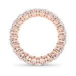 6.75CTW Oval Shaped Lab Grown Diamond (G/VS) Eternity Band Ring in 14K Gold