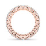 6.75CTW Oval Shaped Lab Grown Diamond (G/VS) Eternity Band Ring in 14K Gold