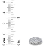 8CTW Round Shaped Lab Grown Diamond (F/VS) Eternity Band Ring in 14K Gold