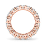 8CTW Round Shaped Lab Grown Diamond (F/VS) Eternity Band Ring in 14K Gold