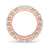 8CTW Round Shaped Lab Grown Diamond (F/VS) Eternity Band Ring in 14K Gold