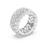 9CTW Pear Shaped Lab Grown Diamond (F/VS) Eternity Band Ring in 14K Gold