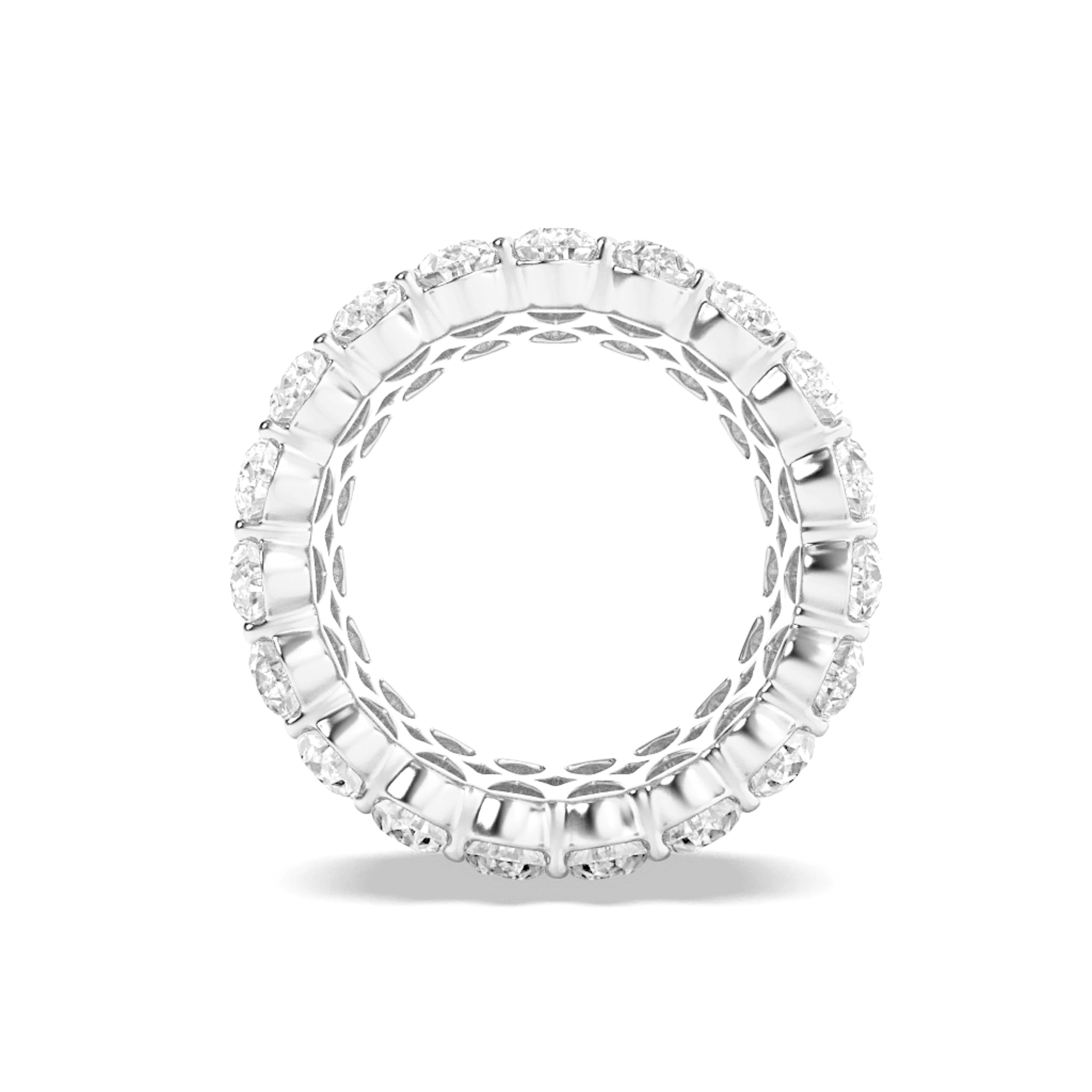 9CTW Pear Shaped Lab Grown Diamond (F/VS) Eternity Band Ring in 14K Gold