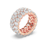 9CTW Pear Shaped Lab Grown Diamond (F/VS) Eternity Band Ring in 14K Gold