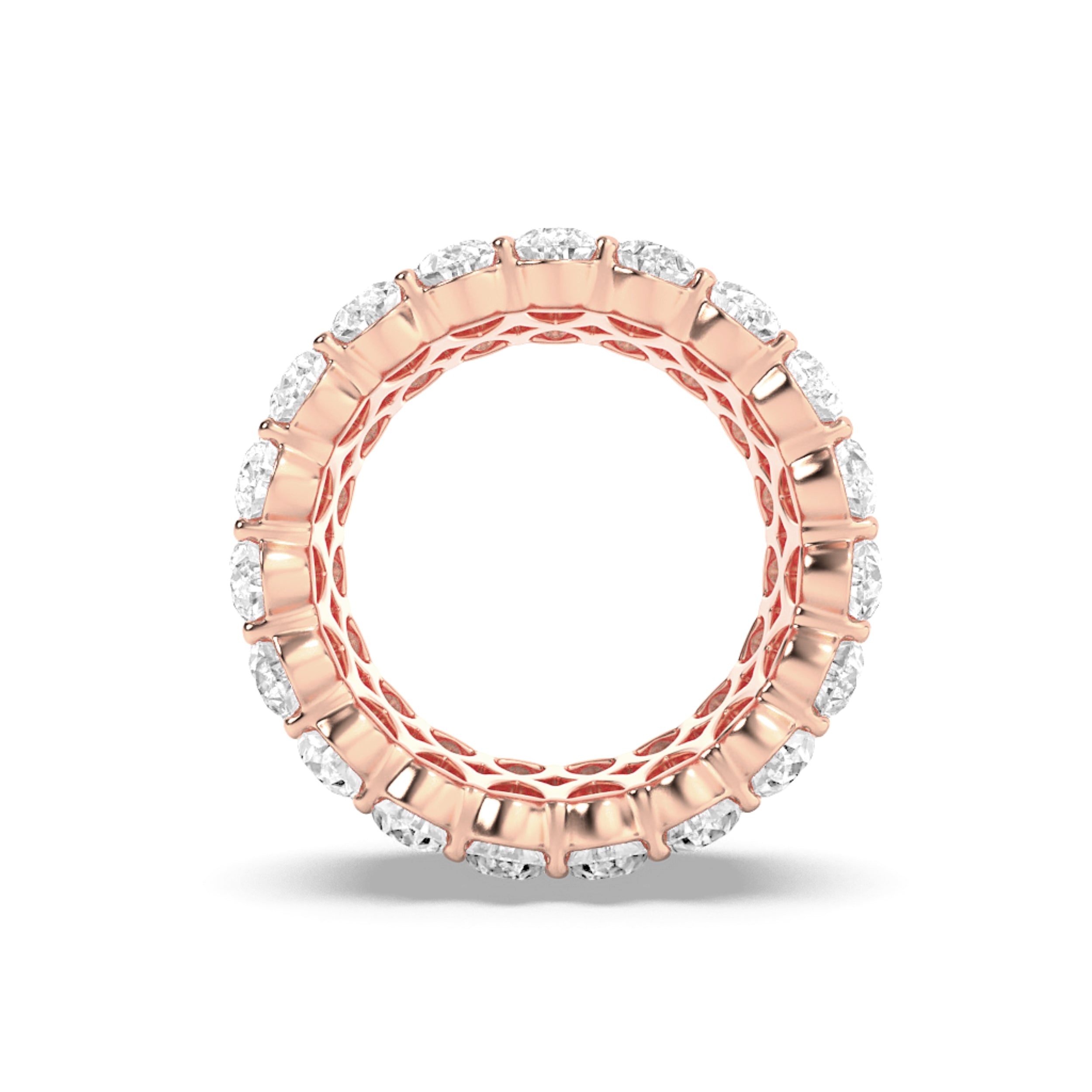 9CTW Pear Shaped Lab Grown Diamond (F/VS) Eternity Band Ring in 14K Gold