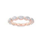 2.5CTW Marquise Shaped Lab Grown Diamond (F/VS) Eternity Band Ring in 14K Gold