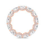 2.5CTW Marquise Shaped Lab Grown Diamond (F/VS) Eternity Band Ring in 14K Gold
