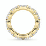 4CTW Marquise Shaped Lab Grown Diamond (G/VS) Eternity Band Ring in 14K Gold