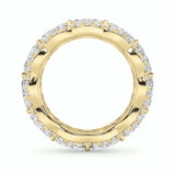 4CTW Marquise Shaped Lab Grown Diamond (G/VS) Eternity Band Ring in 14K Gold