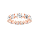 3CTW Round Shaped Lab Grown Diamond (F/VS) Eternity Band Ring in 14K Gold