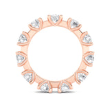3CTW Round Shaped Lab Grown Diamond (F/VS) Eternity Band Ring in 14K Gold