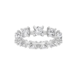 3CTW Round Shaped Lab Grown Diamond (F/VS) Eternity Band Ring in 14K Gold - Size 7
