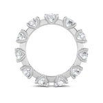 3CTW Round Shaped Lab Grown Diamond (F/VS) Eternity Band Ring in 14K Gold - Size 7