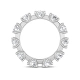 3CTW Round Shaped Lab Grown Diamond (F/VS) Eternity Band Ring in 14K Gold - Size 7