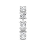 3CTW Round Shaped Lab Grown Diamond (F/VS) Eternity Band Ring in 14K Gold - Size 7