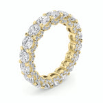 5CTW Round Shaped Lab Grown Diamond (F/VS) Eternity Band Ring in 14K Gold