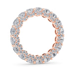 5CTW Round Shaped Lab Grown Diamond (F/VS) Eternity Band Ring in 14K Gold