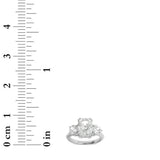 3CTW Elongated Cushion Shaped Lab Grown Diamond (G/VS) Bold Three Stone Ring in 14K Gold