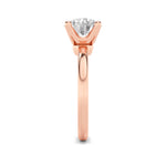 2CTW Round Shaped Lab Grown Diamond (F/VS) Classic Solitaire Engagement Ring in 14K Gold