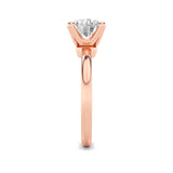 2CTW Round Shaped Lab Grown Diamond (F/VS) Classic Solitaire Engagement Ring in 14K Gold