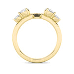 0.75CTW Round Shaped Lab Grown Diamond (G/VS) Fashion Wrap Ring in 14K Gold