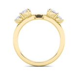 0.75CTW Round Shaped Lab Grown Diamond (G/VS) Fashion Wrap Ring in 14K Gold